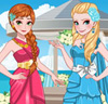 Elsa and Anna Bridesmaid Dresses