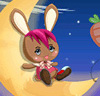 Bunny On The Moon Dressup
