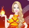 Barbie Fire Princess Dress Up