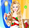 Barbie Santa Princess Dress Up