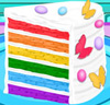 Cooking Rainbow Birthday Cake